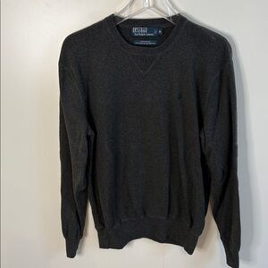 Polo Ralph Lauren Charcoal Knit Pullover in 100% Cotton